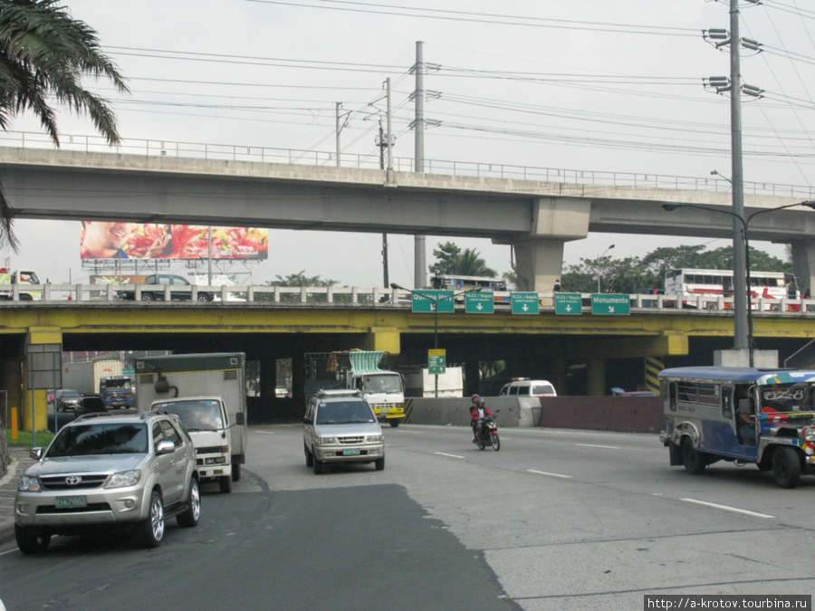 Северная часть Манилы, район Бонифасио Монумента Манила, Филиппины