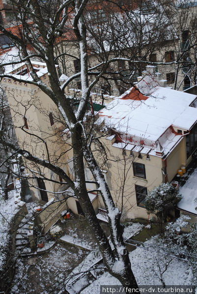 Морозное утро в Вышеграде Прага, Чехия