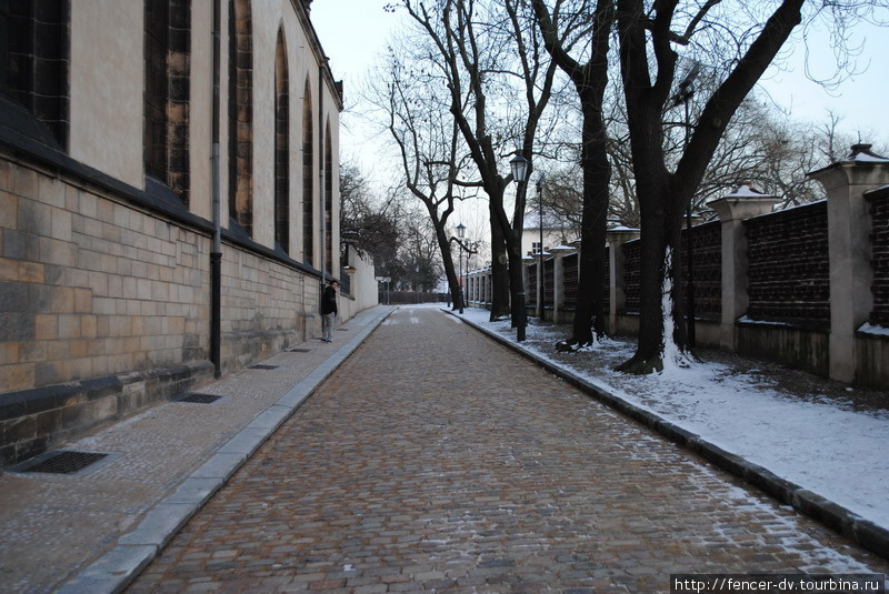 Морозное утро в Вышеграде Прага, Чехия