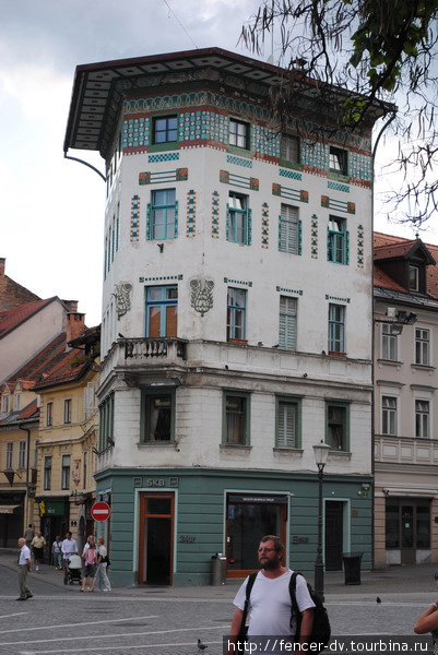 Цветные дома Словенской столицы Любляна, Словения