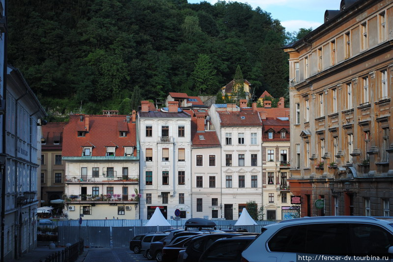 Цветные дома Словенской столицы Любляна, Словения