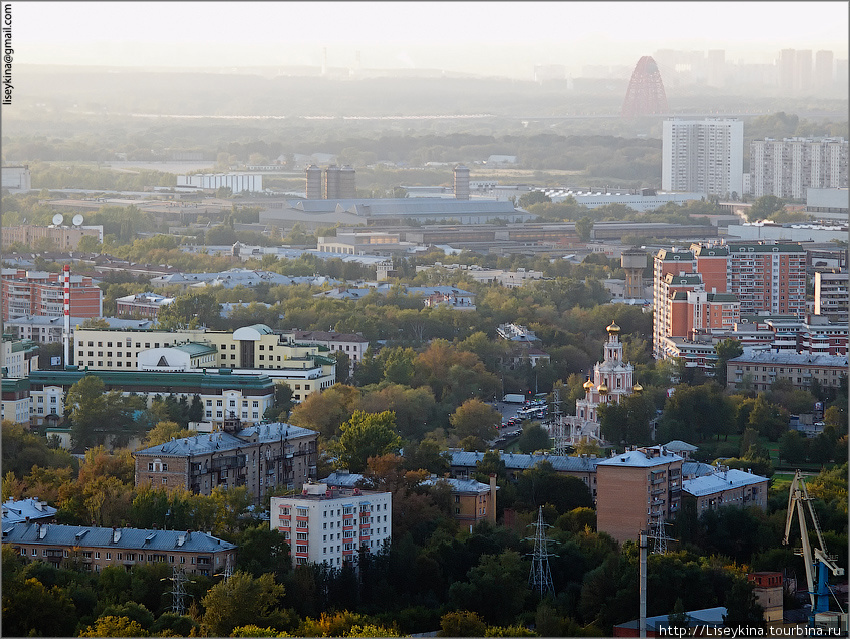 Москва с башни Миракса Москва, Россия