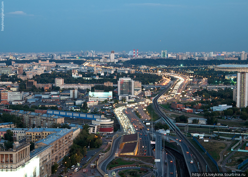 Москва с башни Миракса Москва, Россия