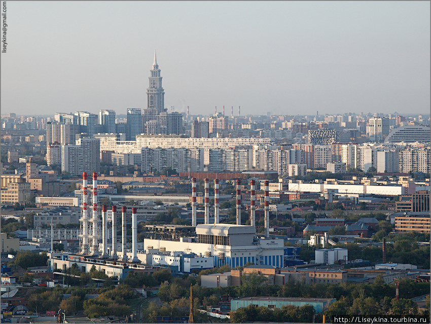 Москва с башни Миракса Москва, Россия