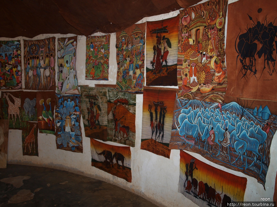 Картины на barkcloth Кампала, Уганда