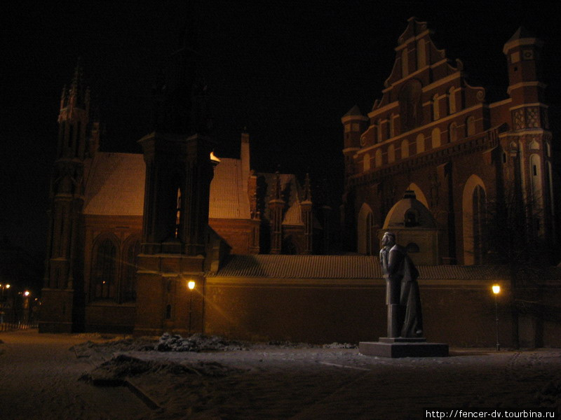 Несколько часов в ночном Вильнюсе Вильнюс, Литва