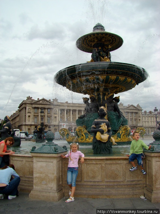 Площадь Согласия Париж, Франция