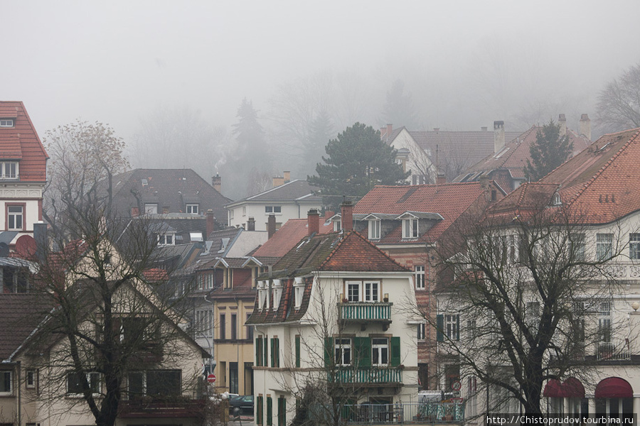 Город, утонувший в облаках... Гейдельберг, Германия