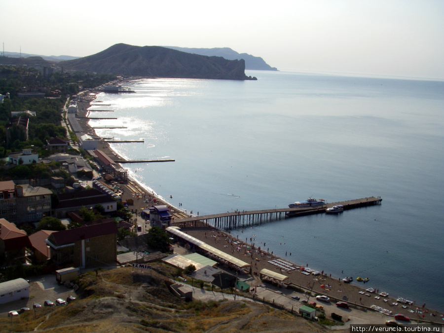 Пляж в Судаке. Республика Крым, Россия