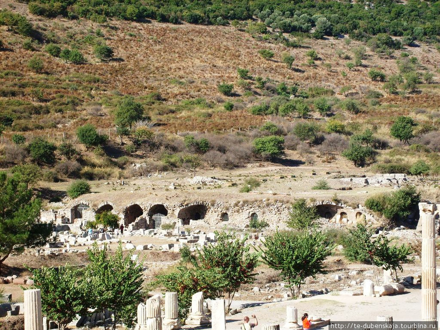 Вид на раскопки. Эфес античный город, Турция