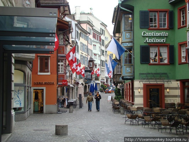 Augustinergasse, колоритнейшая улица... Цюрих, Швейцария