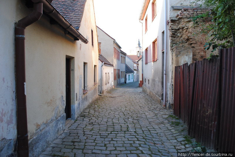 Пустнные улочки старого Телча Телч, Чехия