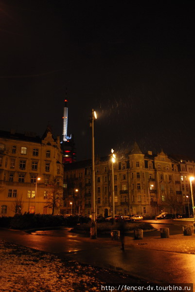 Ночной Намести Йиржихо з Подьебрад Прага, Чехия