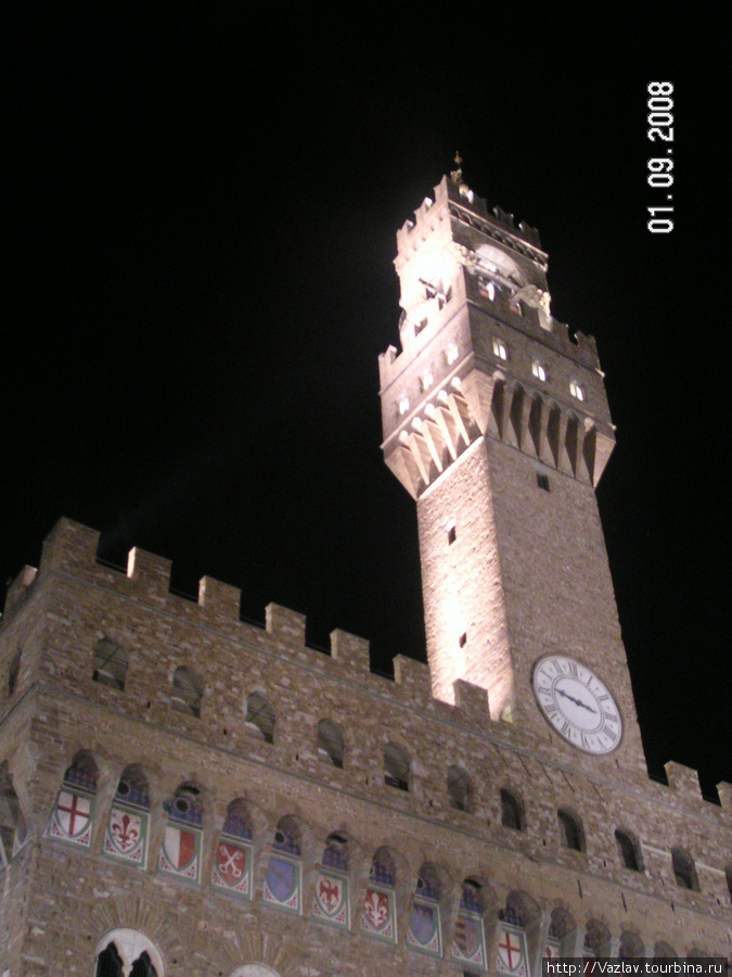 Башня дворца Флоренция, Италия