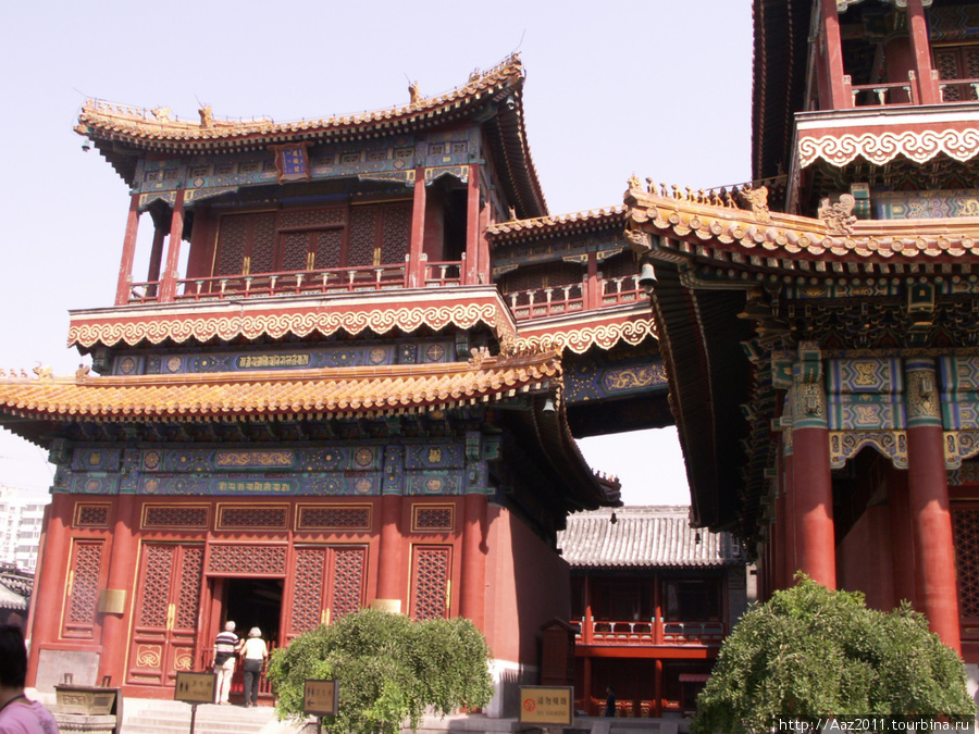 Пекин - храм Yong he cong Пекин, Китай