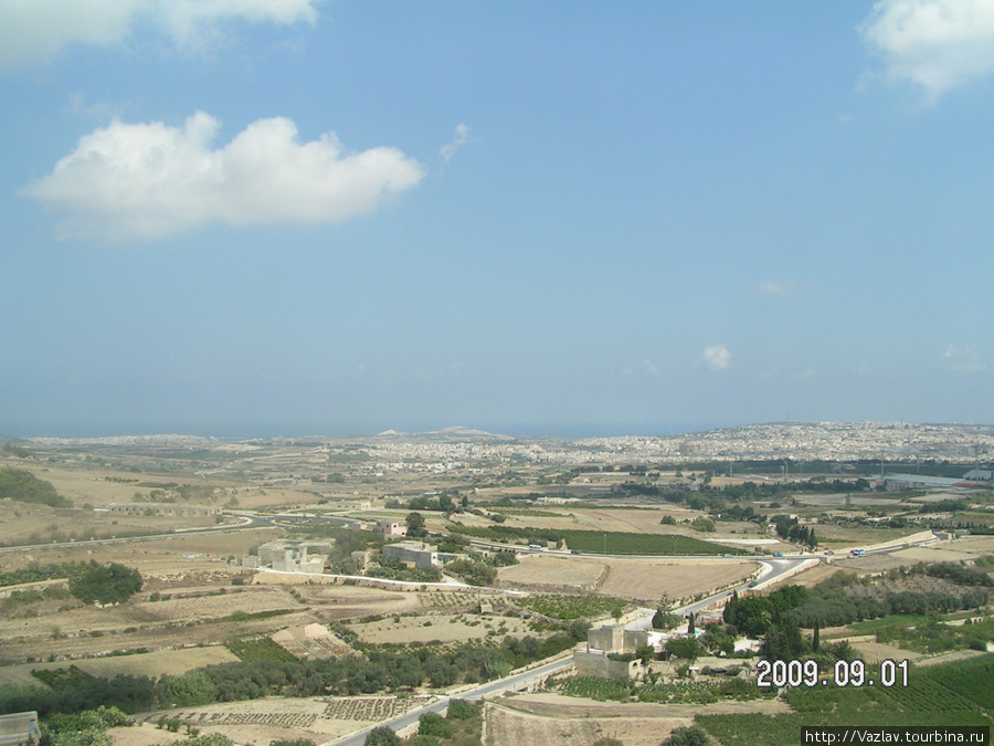 Панорама Мальты из Мдины