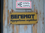 «Не курить, не сорить» подпись «бегемот»
