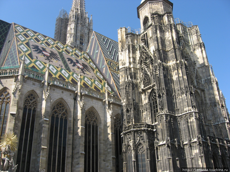 Собор Св. Стефана и вид на Вену с собора Вена, Австрия