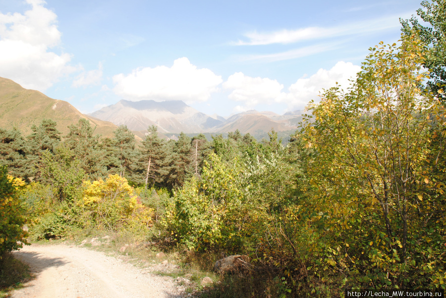 Дорога из Челиата Урс-Туальское ущелье, Южная Осетия