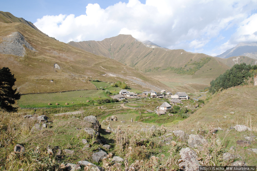 Остатки царциатского городища Урс-Туальское ущелье, Южная Осетия