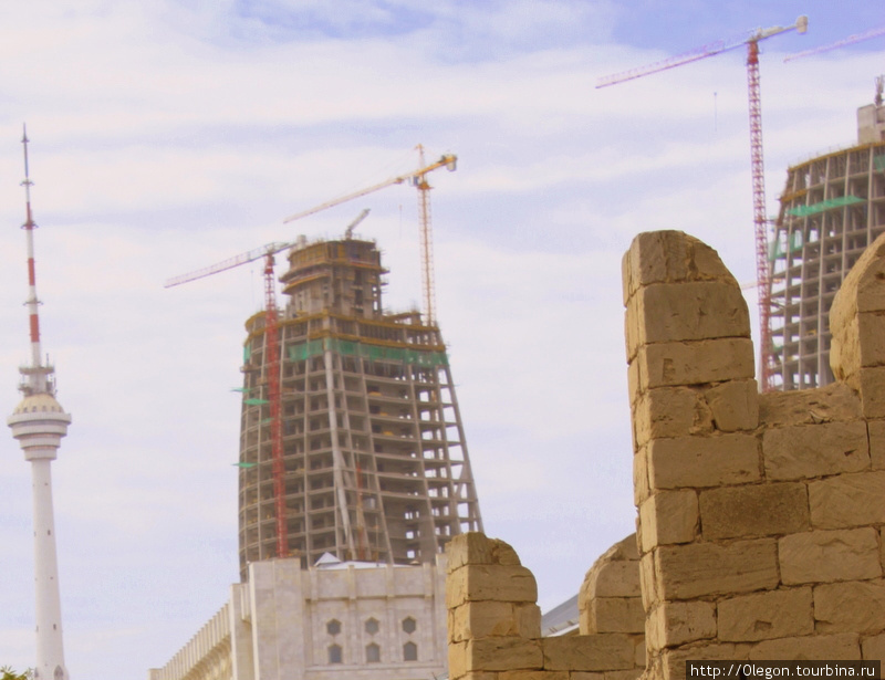 Строится город Баку, Азербайджан