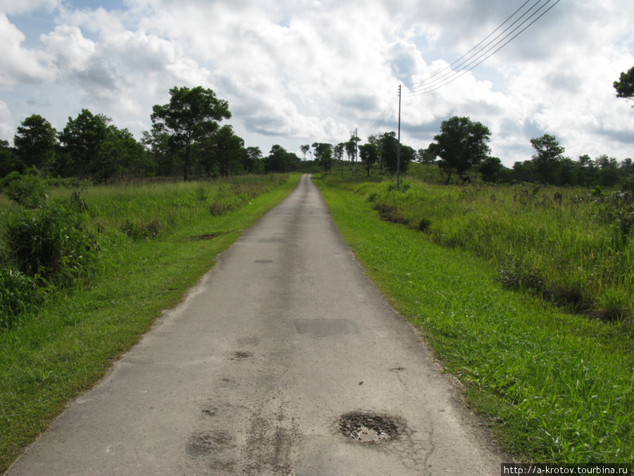 Дорога, ведущая на трассу Штат Сабах, Малайзия