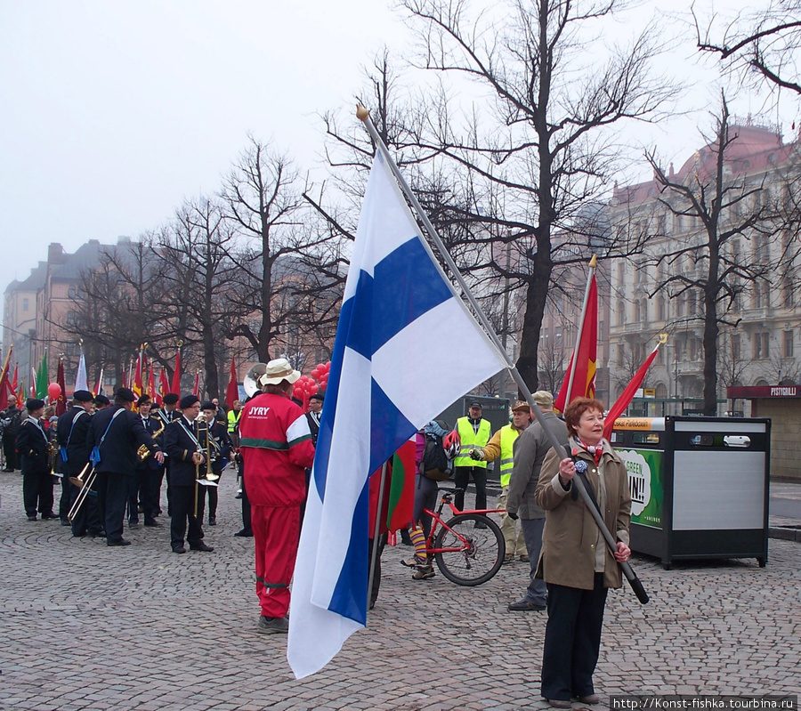 Первомайская демонстрация. Финляндия
