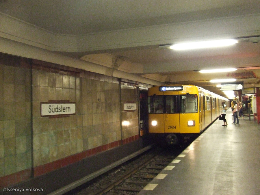 Так выглядят поезда на старых ветках метро. Берлин, Германия