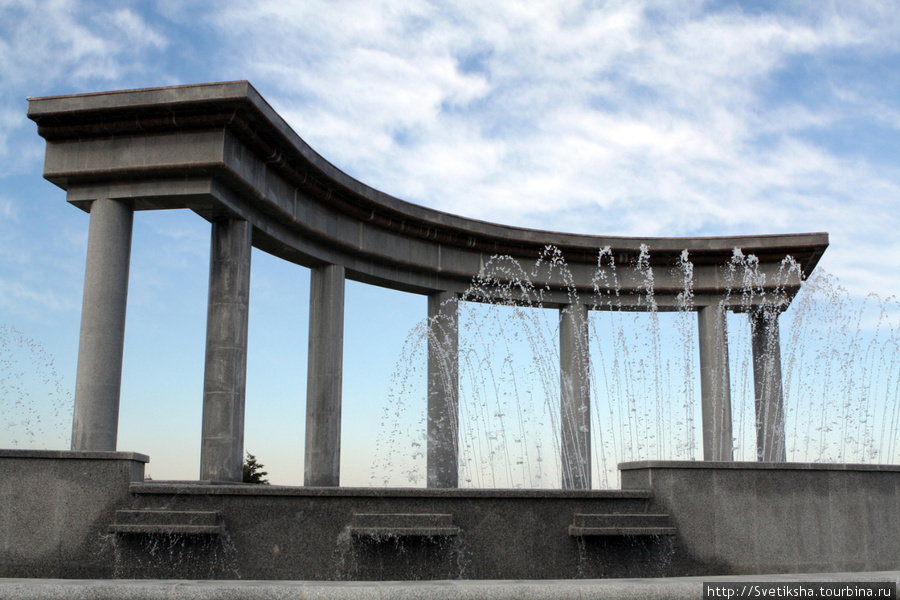 Два километра фонтанов Ашхабад, Туркмения