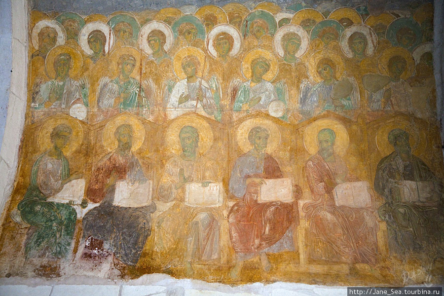 фрески Дмитриевского собора XII век Владимир, Россия