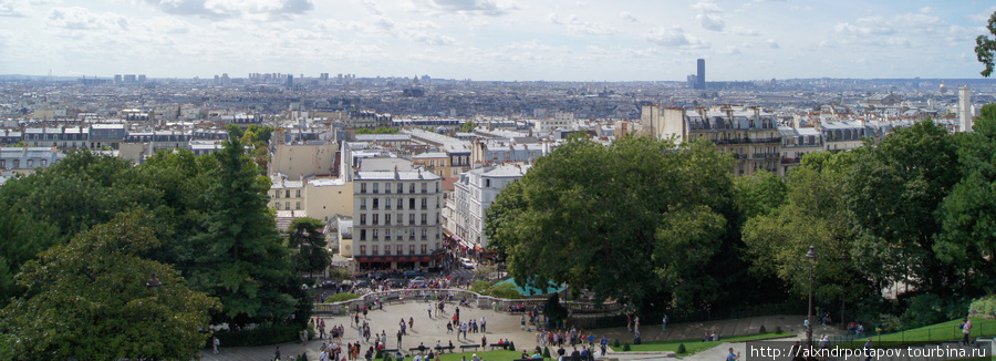вдобавок — виды с Сакре-Кёр потрясающие Париж, Франция