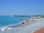 Пляж рядом с Ниццей в местечке Cagnes-sur-mer