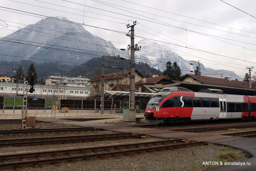 Поезд в Енбахе Австрия
