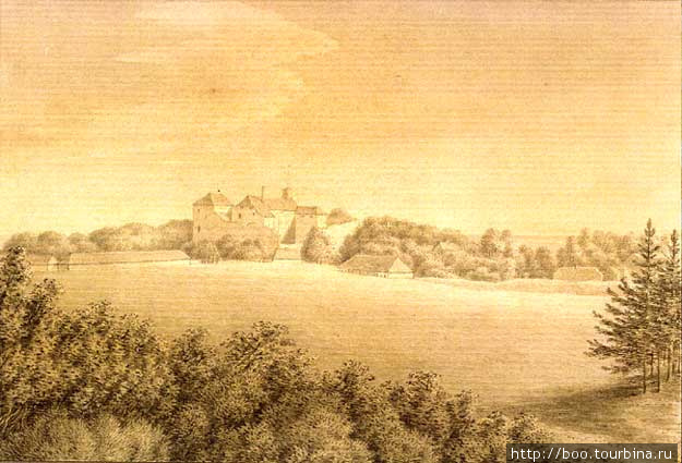 К. Унгерн -Штернберг, акварель, 1827 Падизе, Эстония