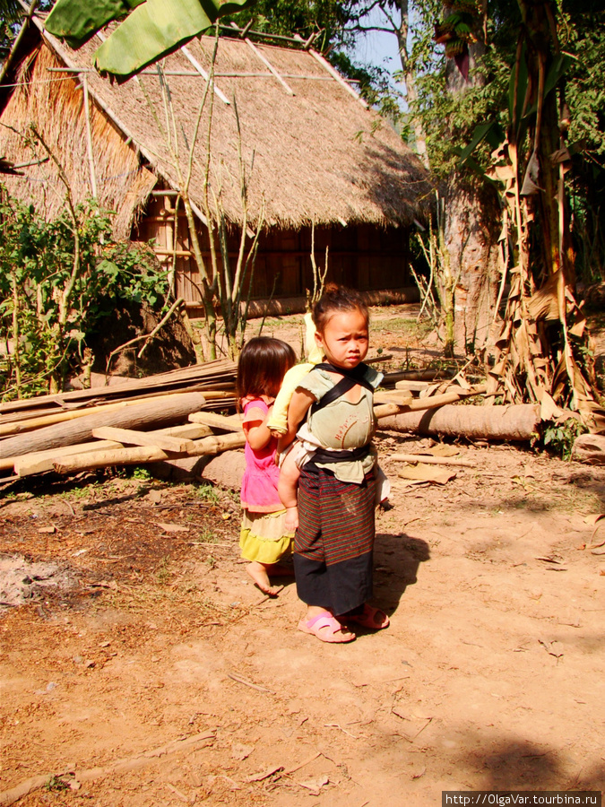 В деревне Souan Провинция Луангпрабанг, Лаос