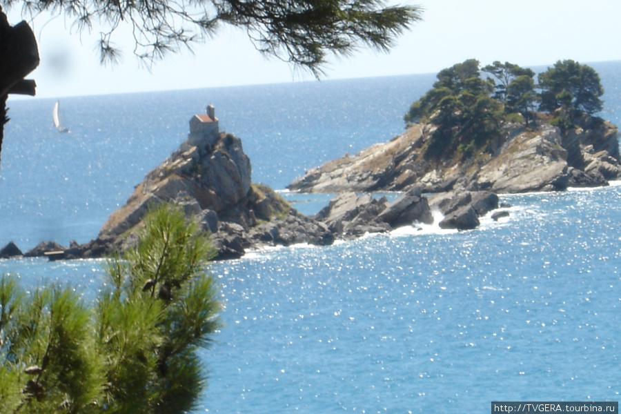 Два маленьких скалистых островка около г. Петровац. На острове церковь причем действующая. По преданию ее построили спасшиеся моряки Черногория
