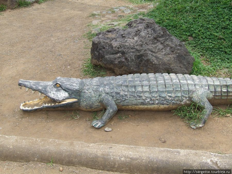 Первый крокодил но деревянный Пуэрто-Принсеса, остров Палаван, Филиппины