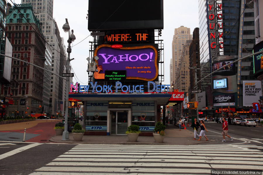 полицейский участок на Times Square Нью-Йорк, CША