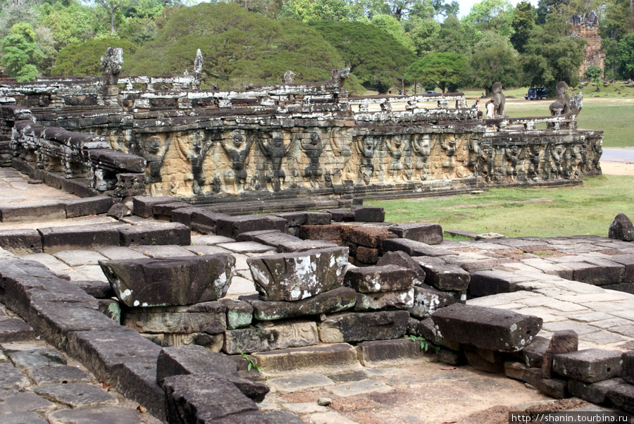 Слоновья терраса Ангкор (столица государства кхмеров), Камбоджа