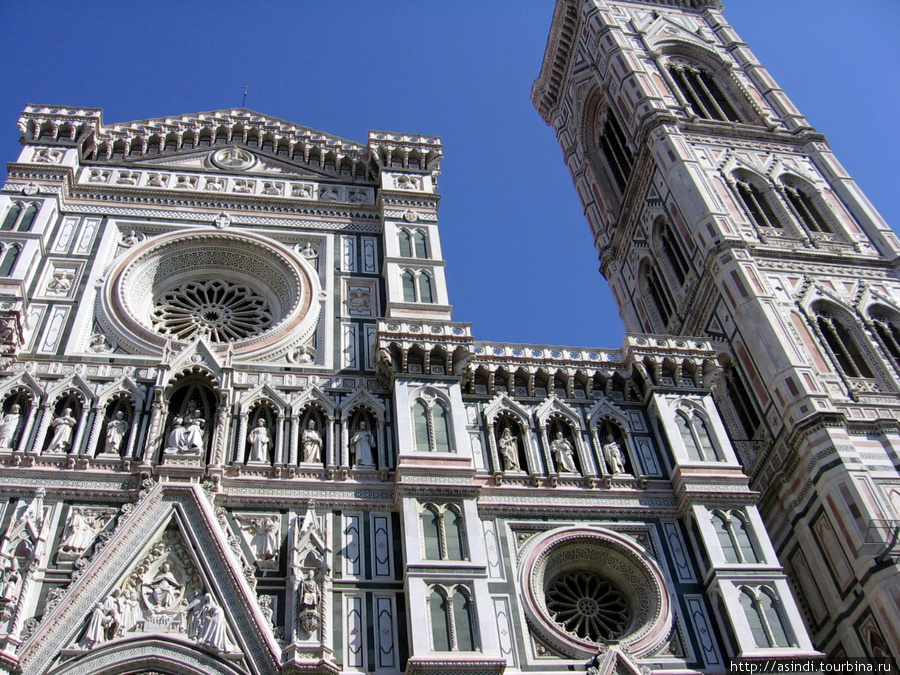 Флорентийский собор и колокольня Джотто Италия