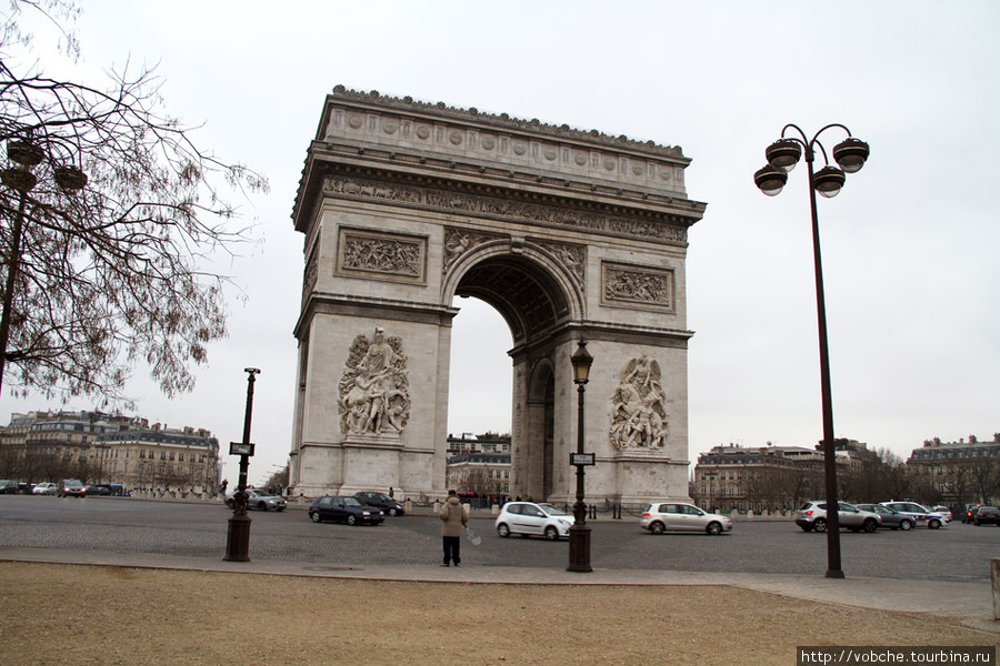 Триумфальная арка. Париж. Париж, Франция
