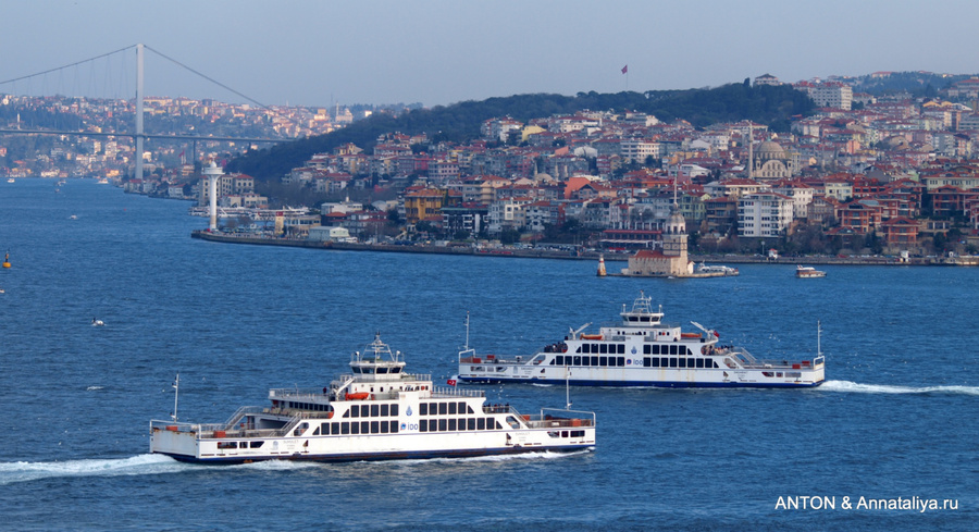 Корабли на Босфоре Стамбул, Турция