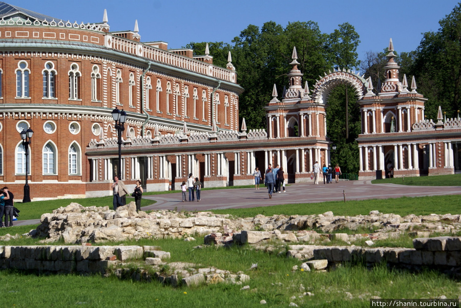 Большой Царицынский дворец построен Матвеем Казаковым в 1786—1796 годах для подмосковной резиденции Екатерины II. Москва, Россия