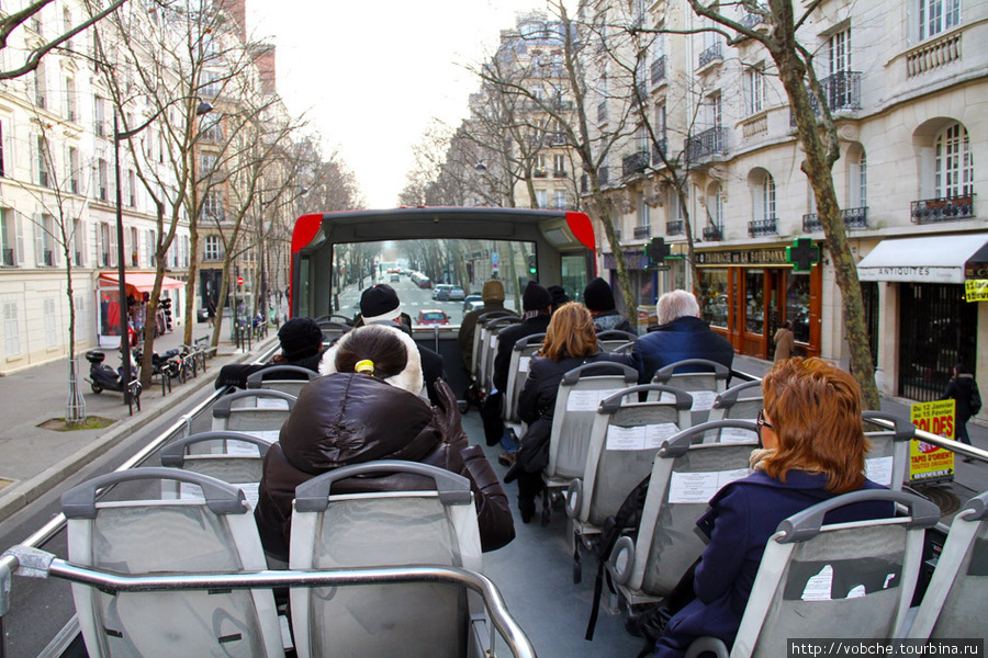 На автобусе по Парижу... Париж, Франция