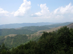 Панорама кавказских гор.