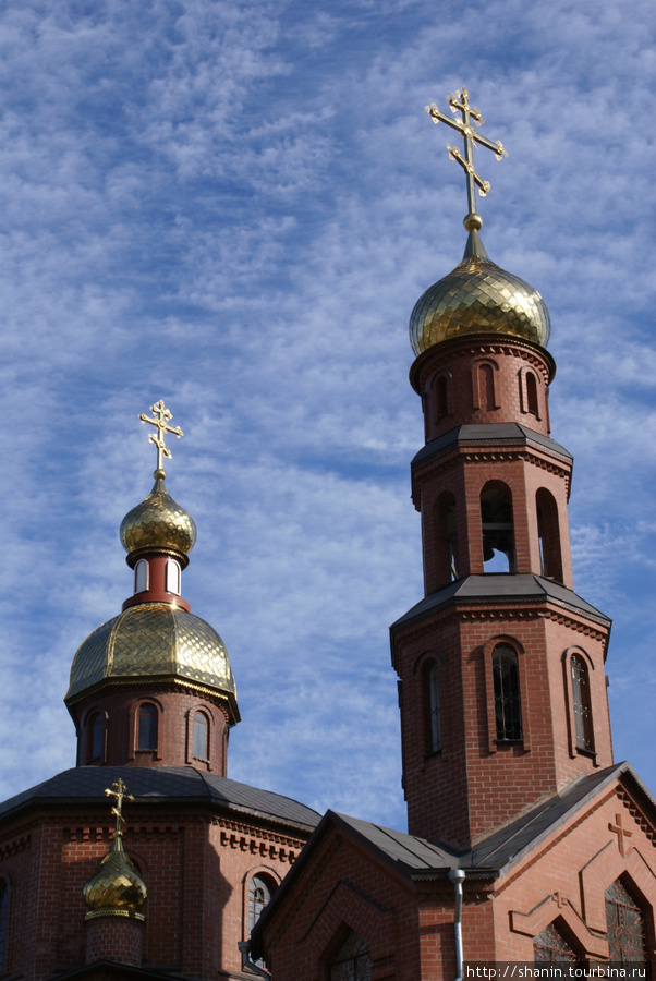 Купола собора Святителя Николая Чудотворца в Архипо-Осиповке Архипо-Осиповка, Россия