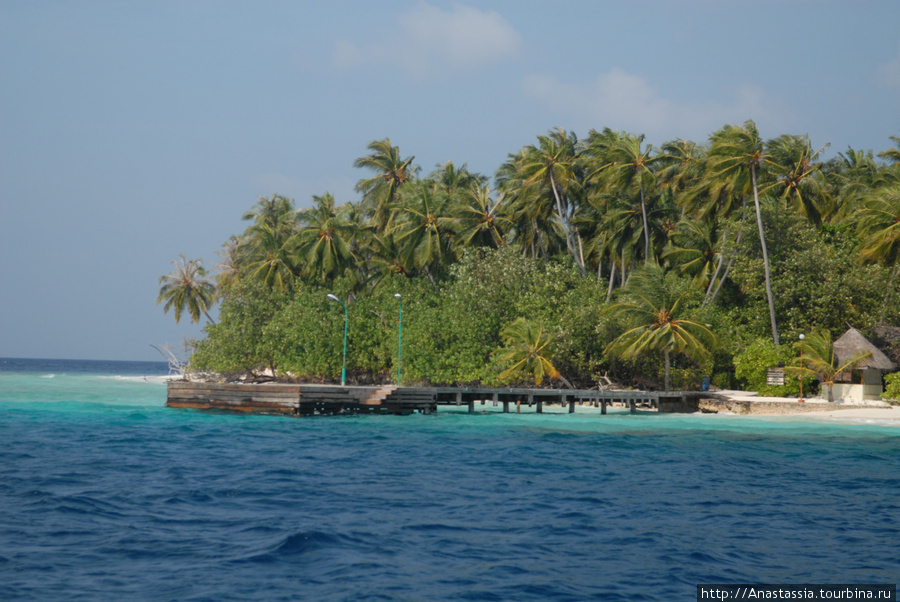Куда Бандос - самый обитаемый из всех необитаемых Северный Мале Атолл, Мальдивские острова