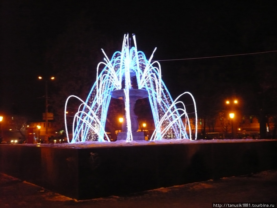 первый нижегородский фонтан. вид зимой Нижний Новгород, Россия