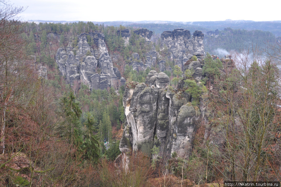 Скалы Бастай или “Саксонская Швейцария”. Саксонская Швейцария Национальный Парк, Германия