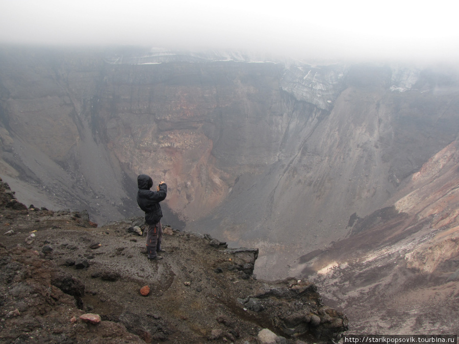кратер плоского Толбачика! его даже взглядом трудно охватить Толбачинский дол (вулкан Острый Толбачик 3682м), Россия